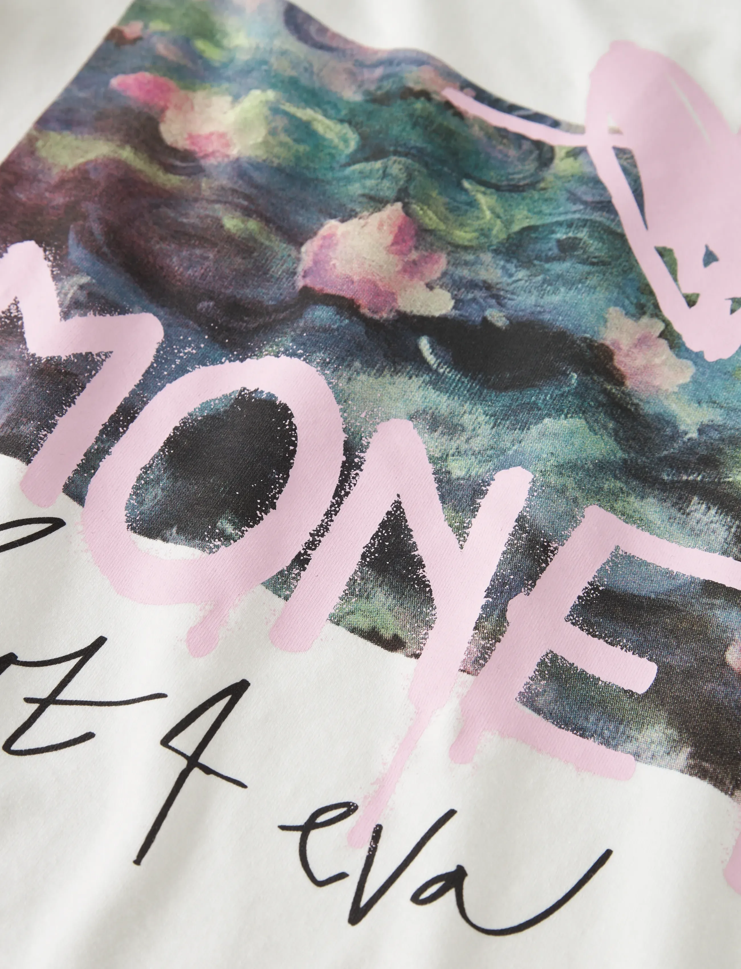 name it - NKFDYDISSI MONET SS NREG TOP NOOS ART - kortærmede t-shirts - cloud dancer - 3