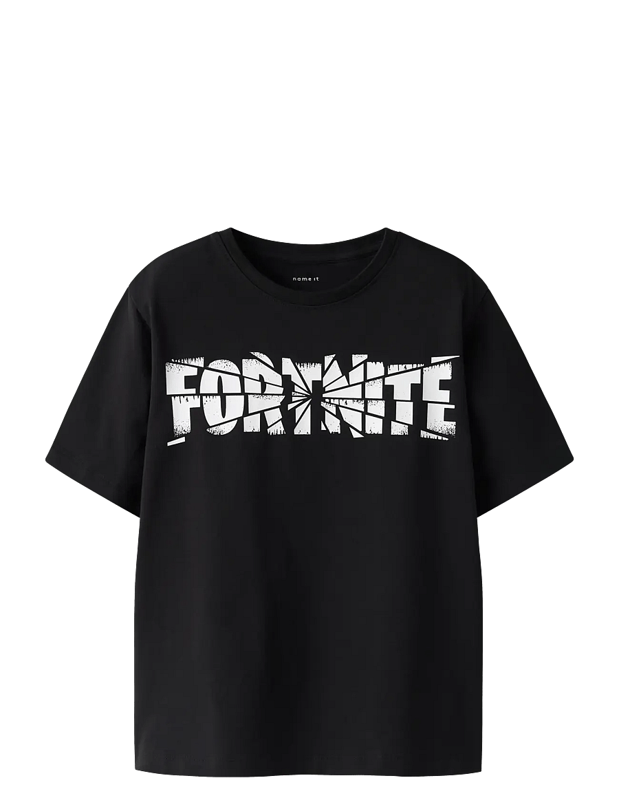 name it - NKMJAMBA FORTNITE SS NREG TOP NOOS BFU - kurzärmelige - black - 1