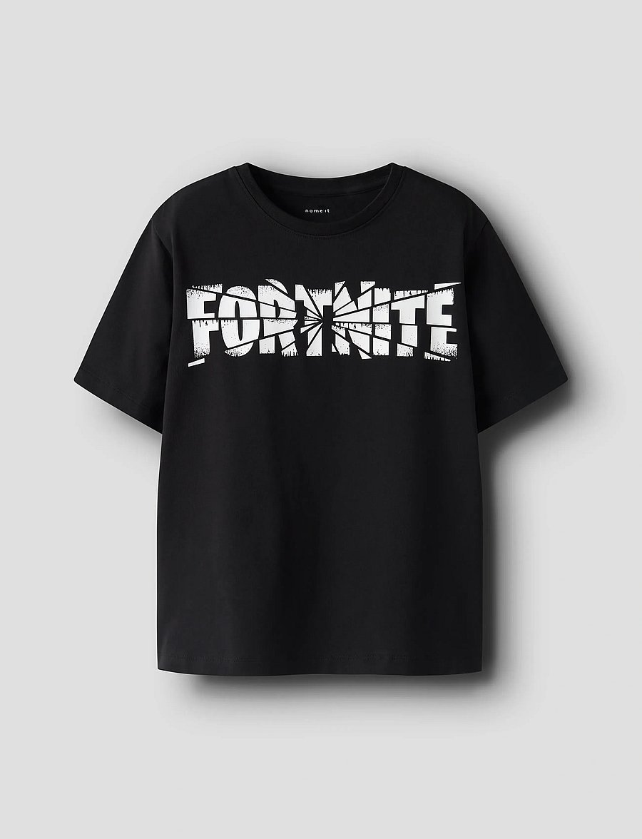 name it - NKMJAMBA FORTNITE SS NREG TOP NOOS BFU - kurzärmelige - black - 0