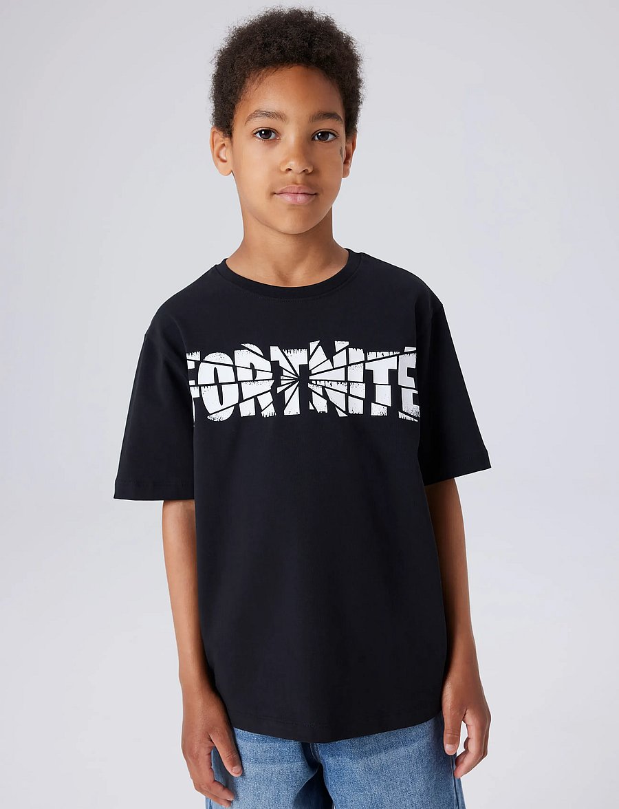 name it - NKMJAMBA FORTNITE SS NREG TOP NOOS BFU - kurzärmelige - black - 4