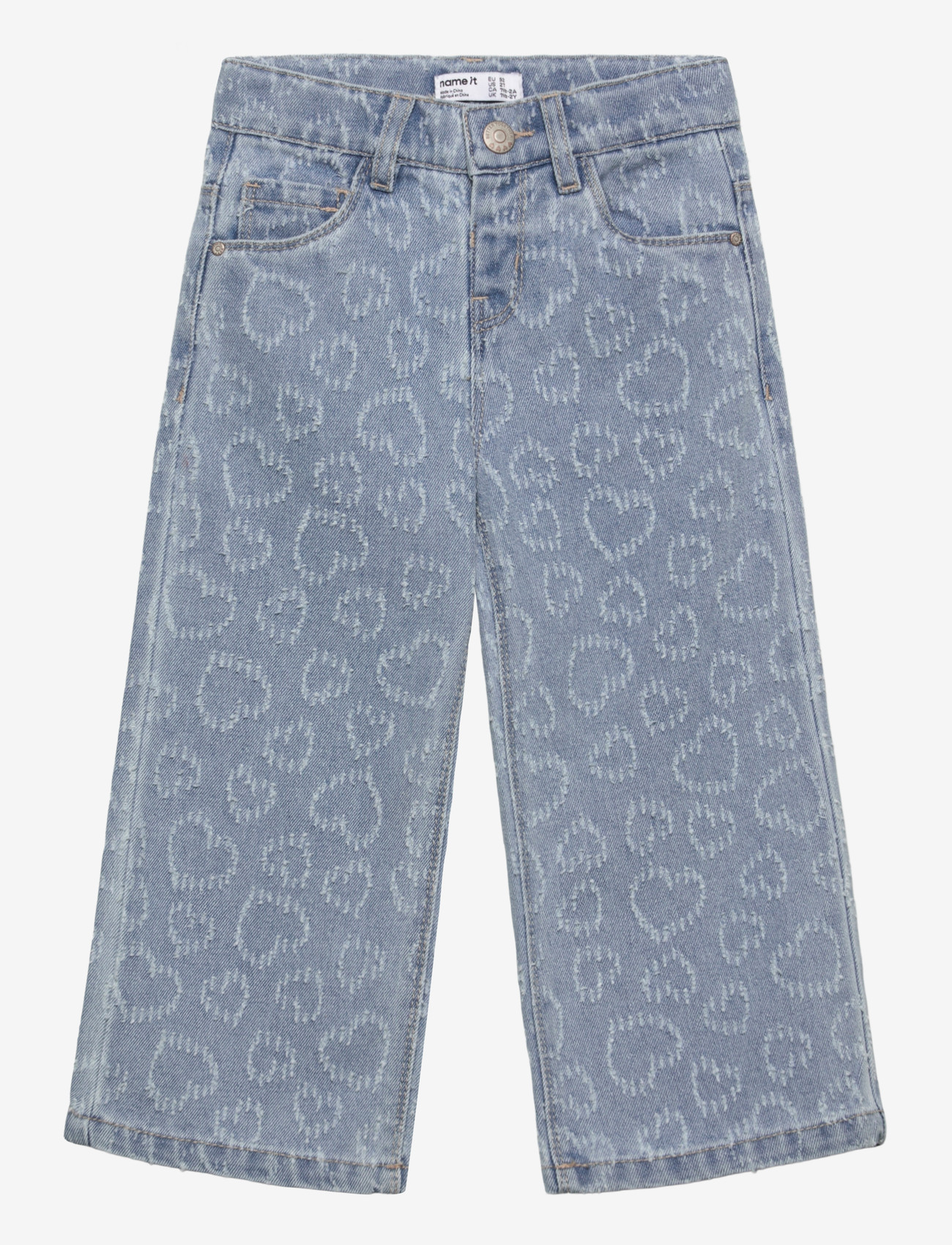 name it - NMFROSE WIDE HEART JEANS 2015-DS H - wide leg jeans - light blue denim - 0
