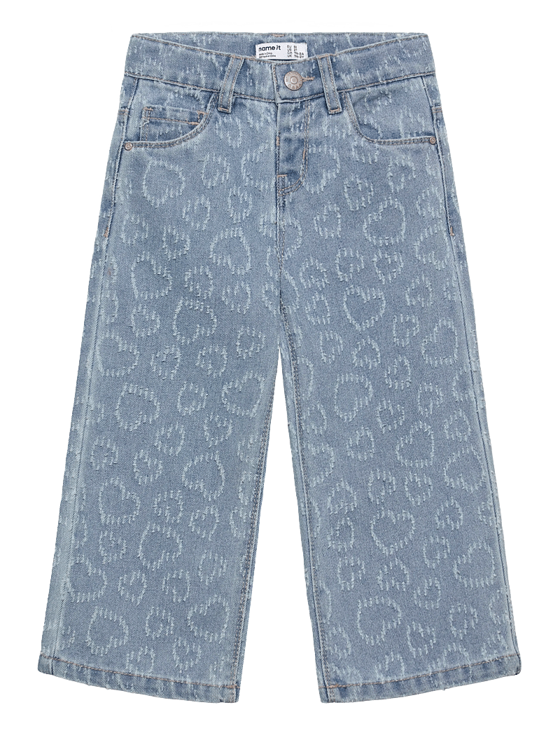 name it - NMFROSE WIDE HEART JEANS 2015-DS H - wide leg jeans - light blue denim - 0