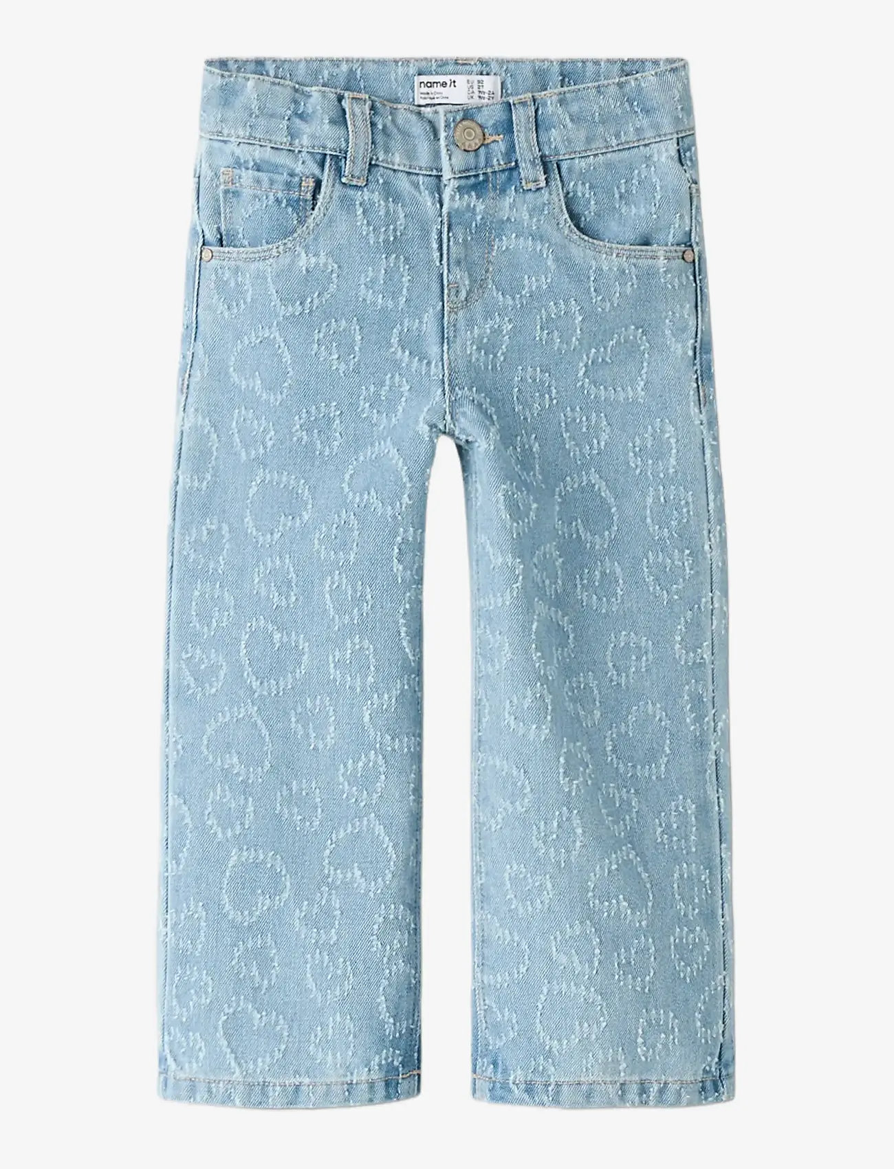 name it - NMFROSE WIDE HEART JEANS 2015-DS H - wide leg jeans - light blue denim - 2