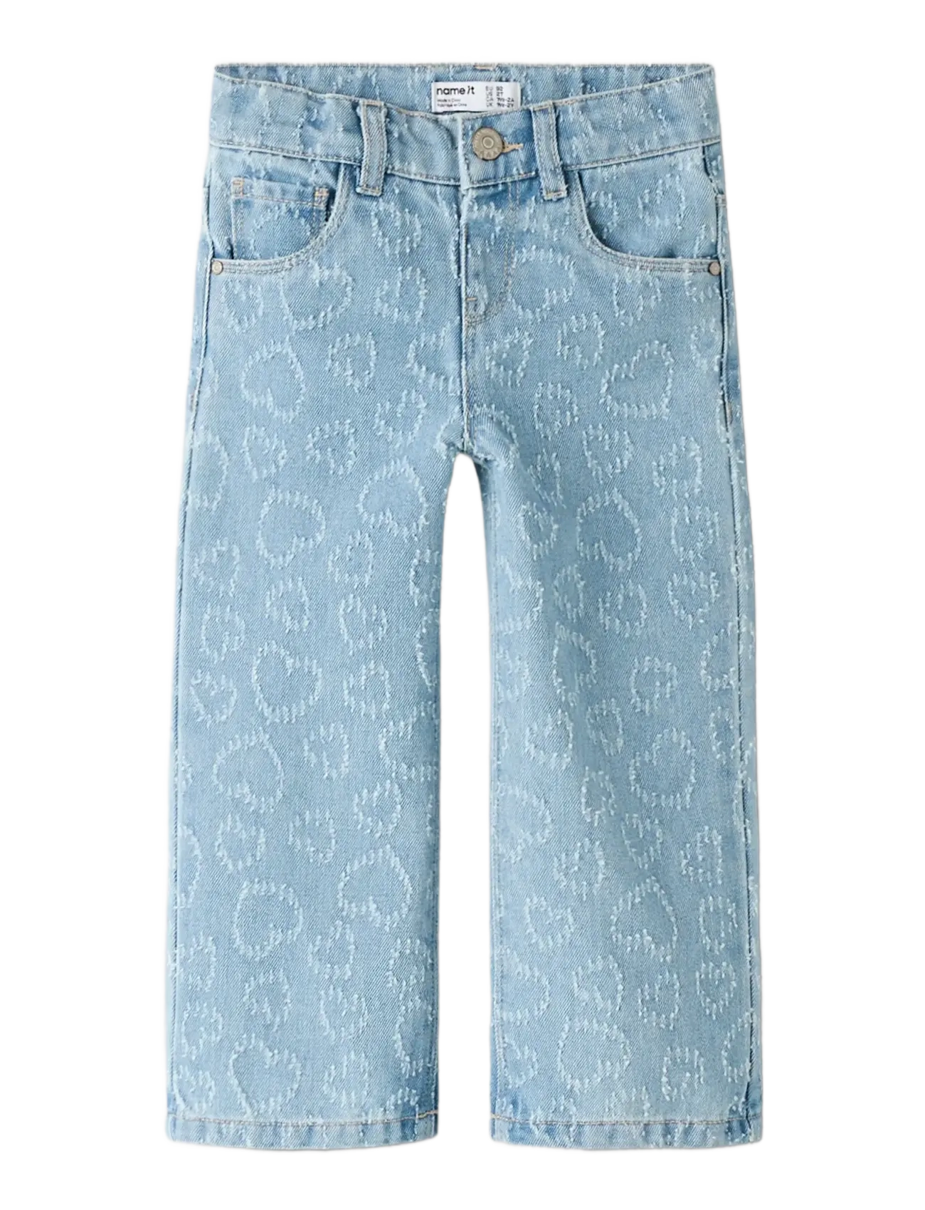 name it - NMFROSE WIDE HEART JEANS 2015-DS H - hosen mit weitem bein - light blue denim - 2