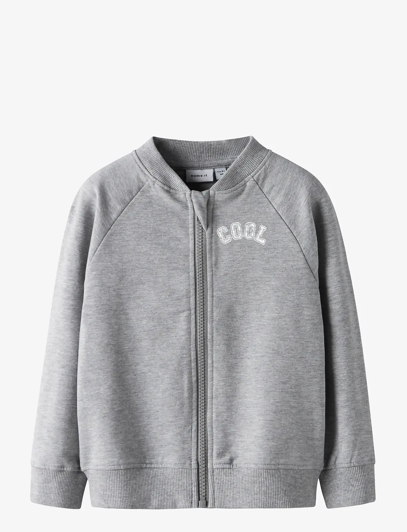name it - NMMTALLI NREG SWEAT CARD UNB - sweatshirts - grey melange - 0