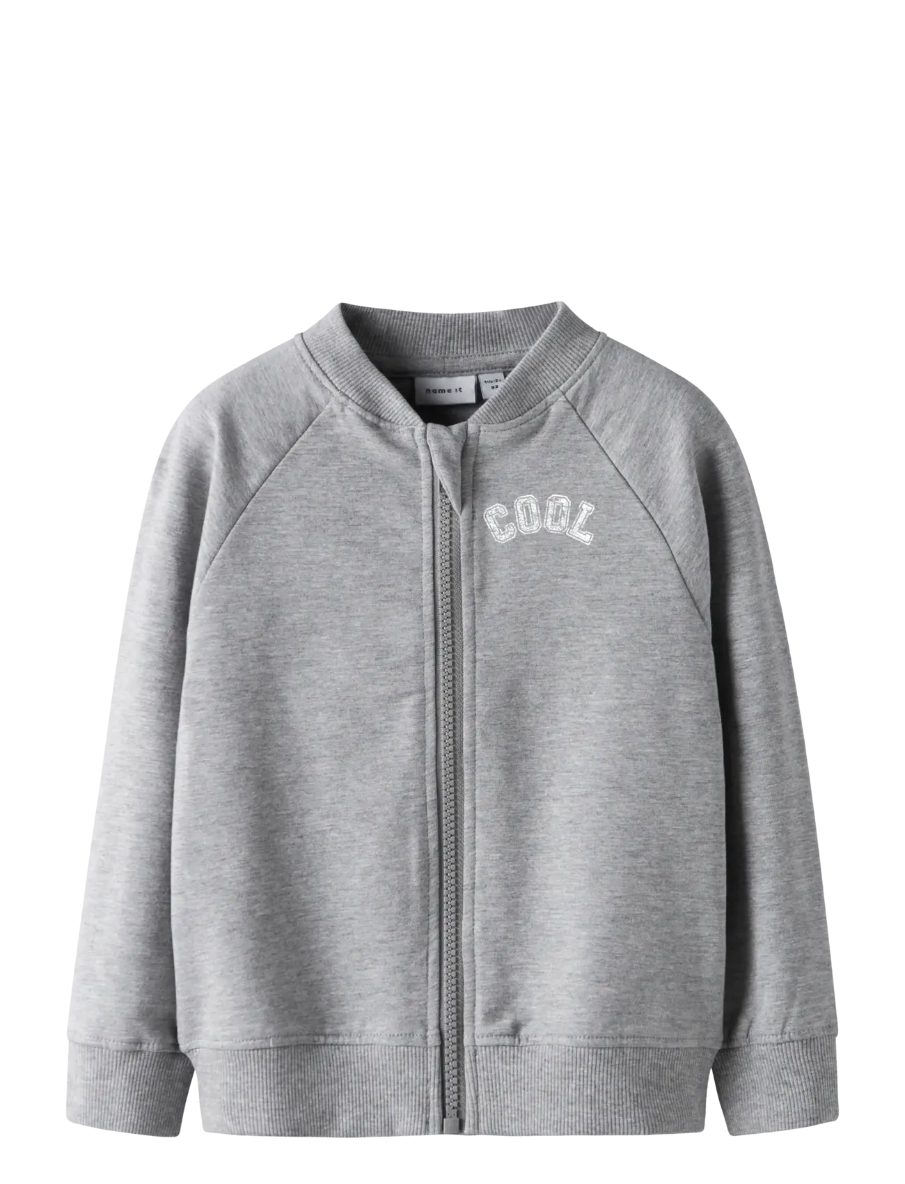 name it NMMTALLI NREG SWEAT CARD UNB - Overdele - GREY MELANGE / grey