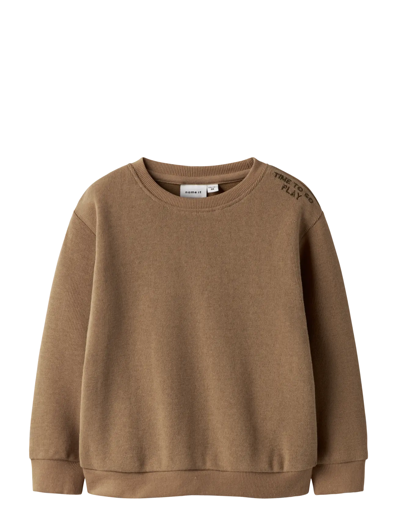 name it NMMTOBEAR LS NREG SWEAT UNB - Pakkumised - TOASTED COCONUT / beige