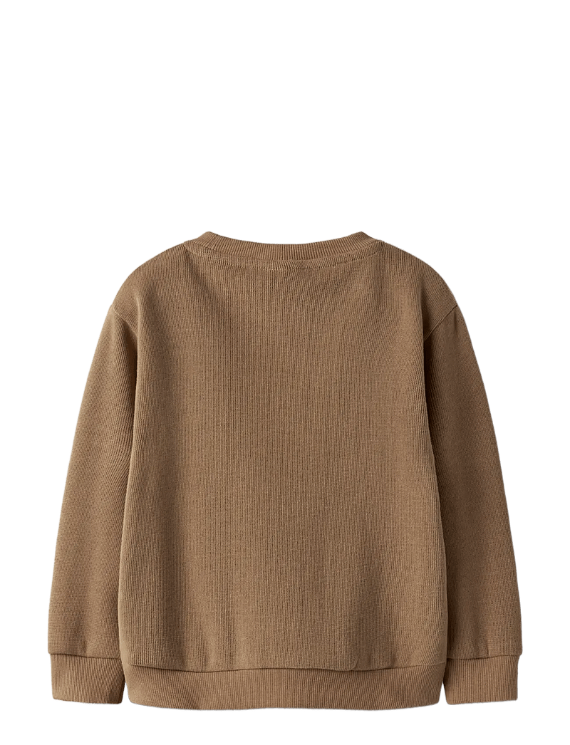 name it - NMMTOBEAR LS NREG SWEAT UNB - sweatshirts - toasted coconut - 2