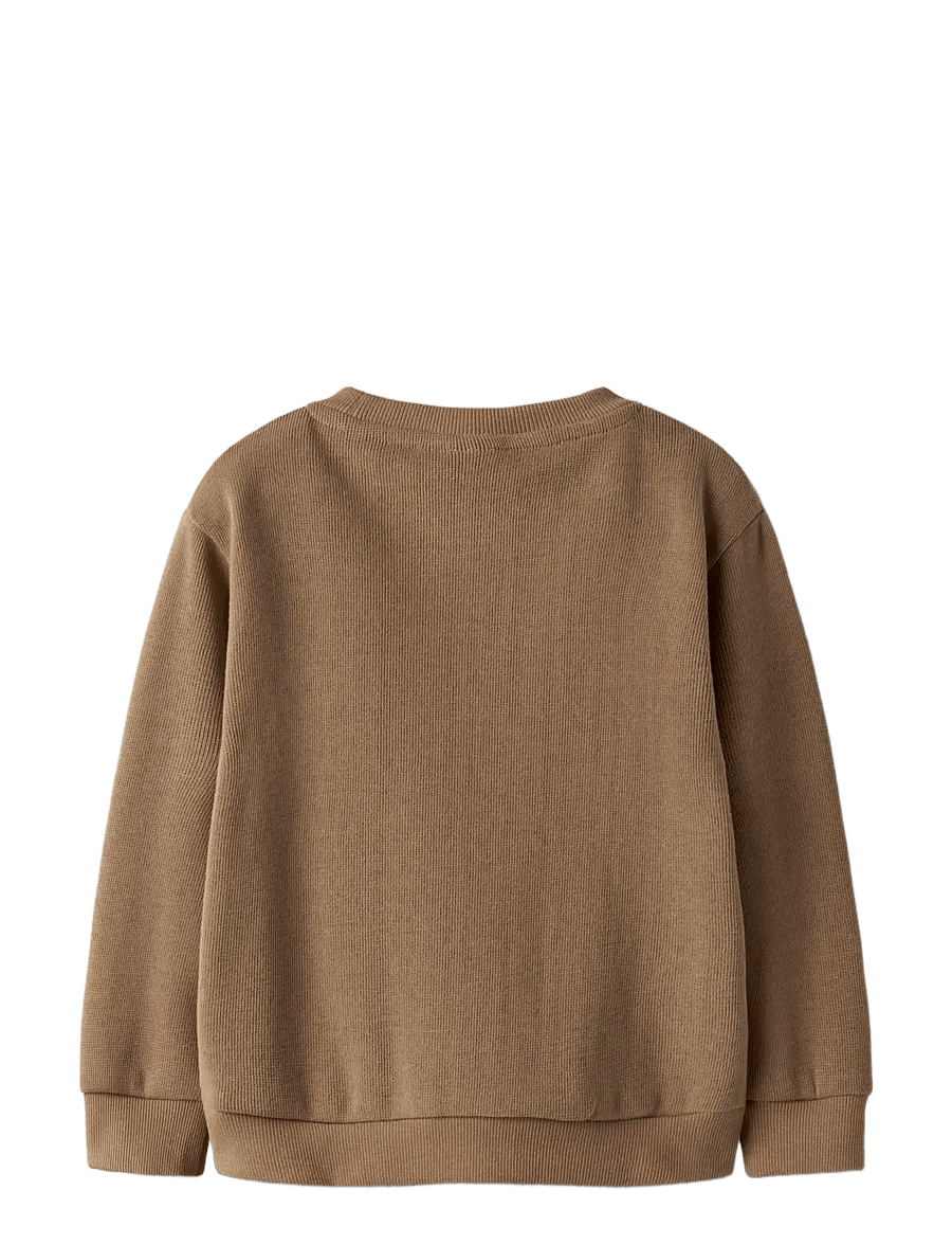 name it - NMMTOBEAR LS NREG SWEAT UNB - sweatshirts - toasted coconut - 2