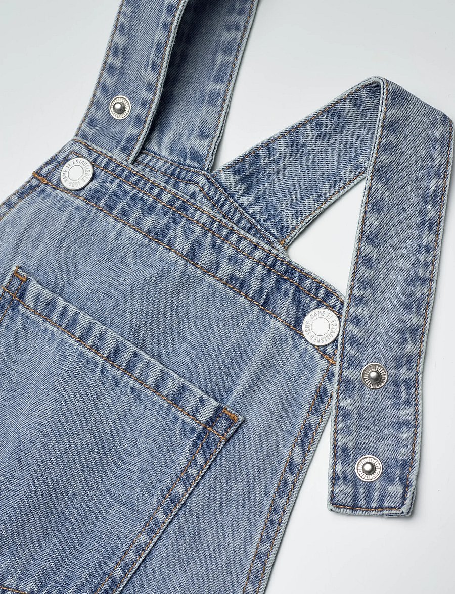 name it - NKFALMA DNM SHORTSALL 2228-OV F - jumpsuits - medium blue denim - 4