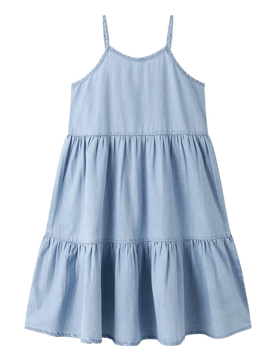 name it - NKFNAYA DNM DRESS 2229-YX F - Ärmlösa vardagsklänningar - light blue denim - 0