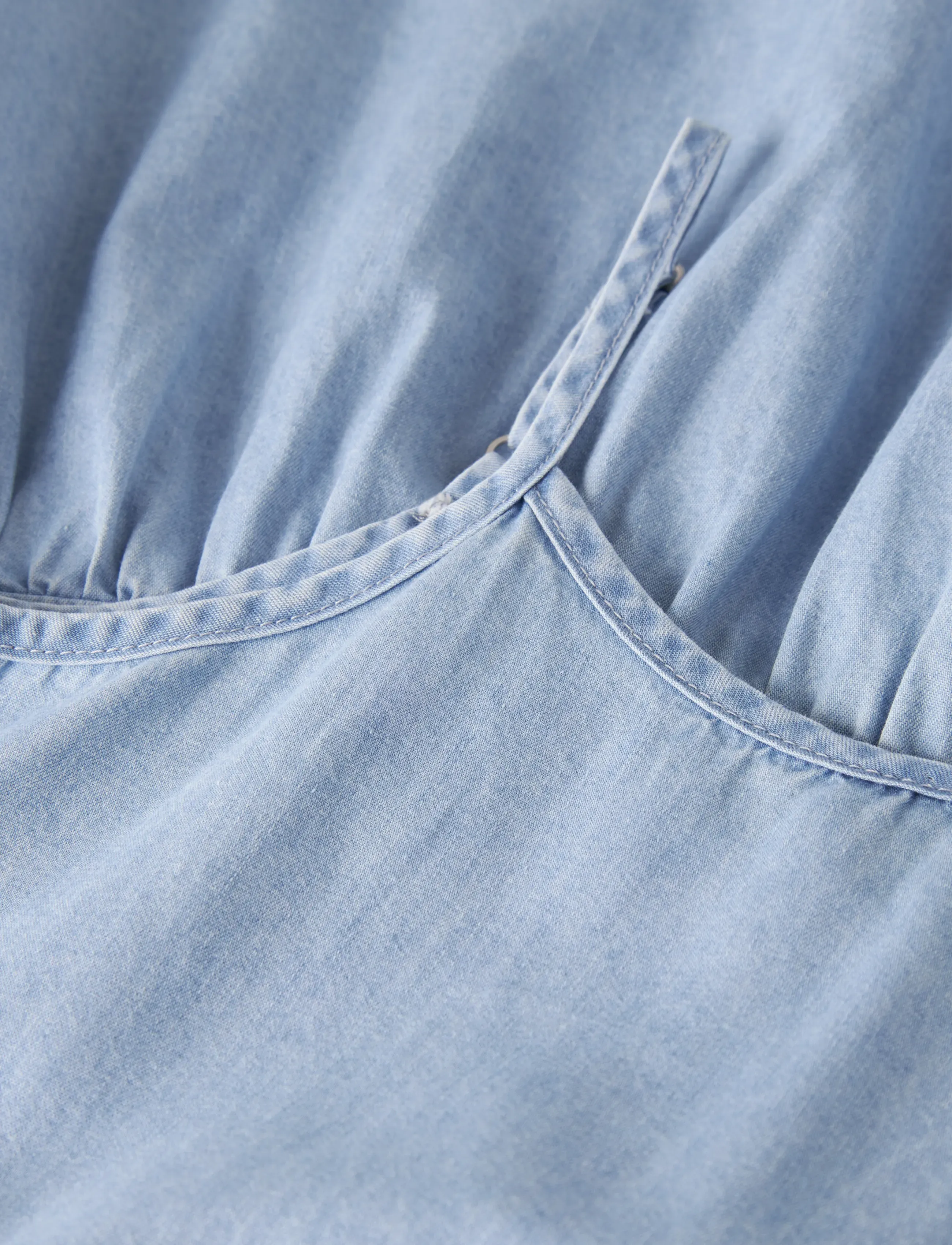 name it - NKFNAYA DNM DRESS 2229-YX F - robes décontractées sans manches - light blue denim - 4