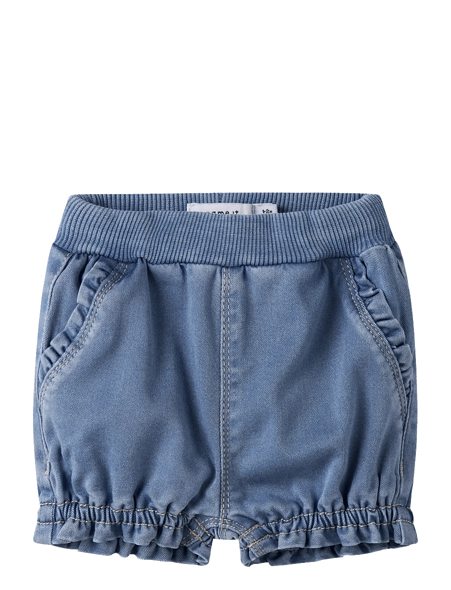 name it - NBFBELLA BAG DNM BLOOMER 2117-TO F - jeansshorts - light blue denim - 0