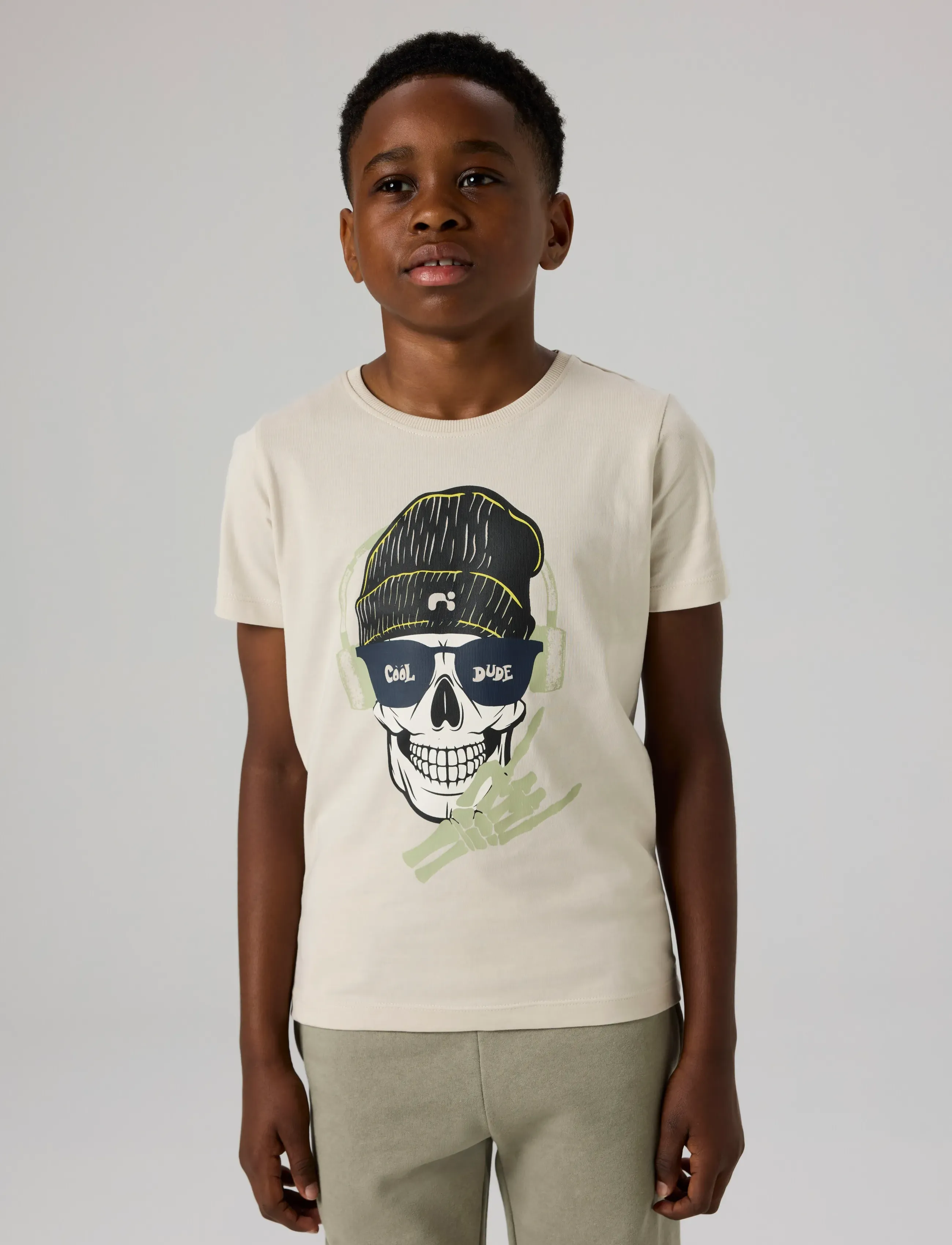 name it - NKMTED SS TOP - kortærmede t-shirts - pumice stone - 3