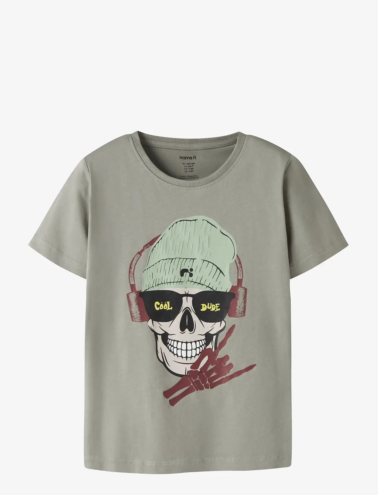 name it - NKMTED SS TOP - efterårstøj - shadow - 0