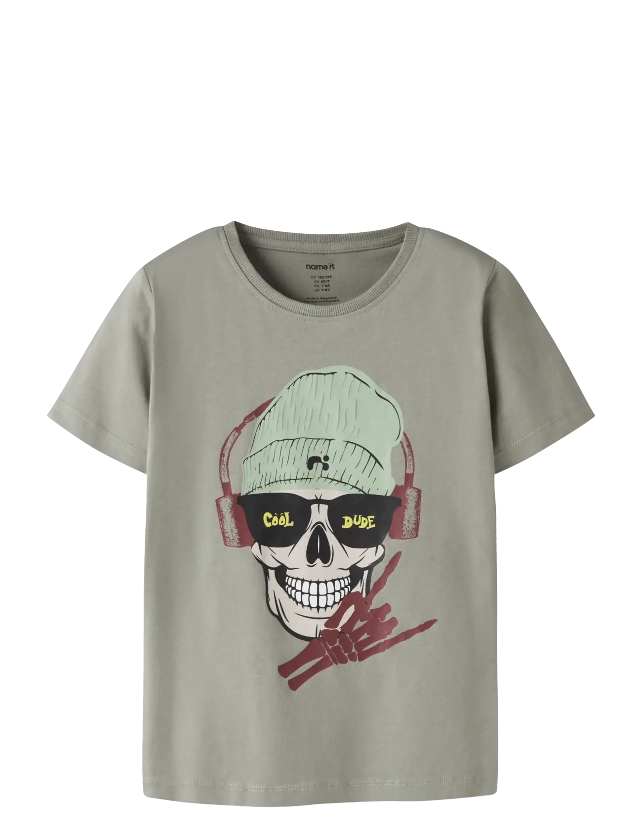 name it NKMTED SS TOP - Nyheder - SHADOW / khaki/green