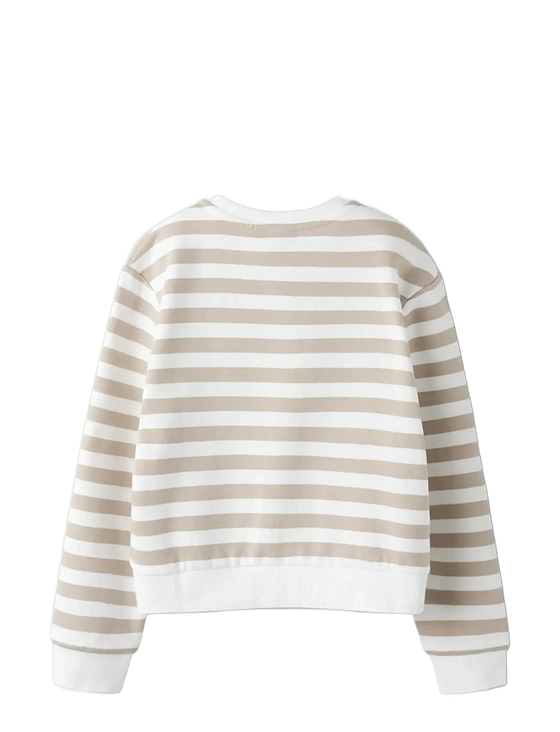 name it - NKFBELL SHORT NREG LS SWE BRU PS NOOS - sweatshirts - cloud dancer - 2