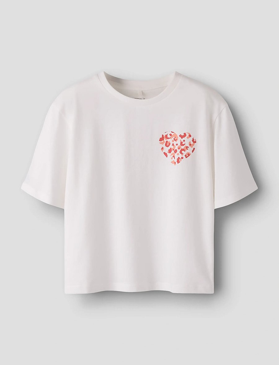 name it - NKFBEATRICE SS NREG SH TOP BOX PS NOOS - kortärmade t-shirts - cloud dancer - 0