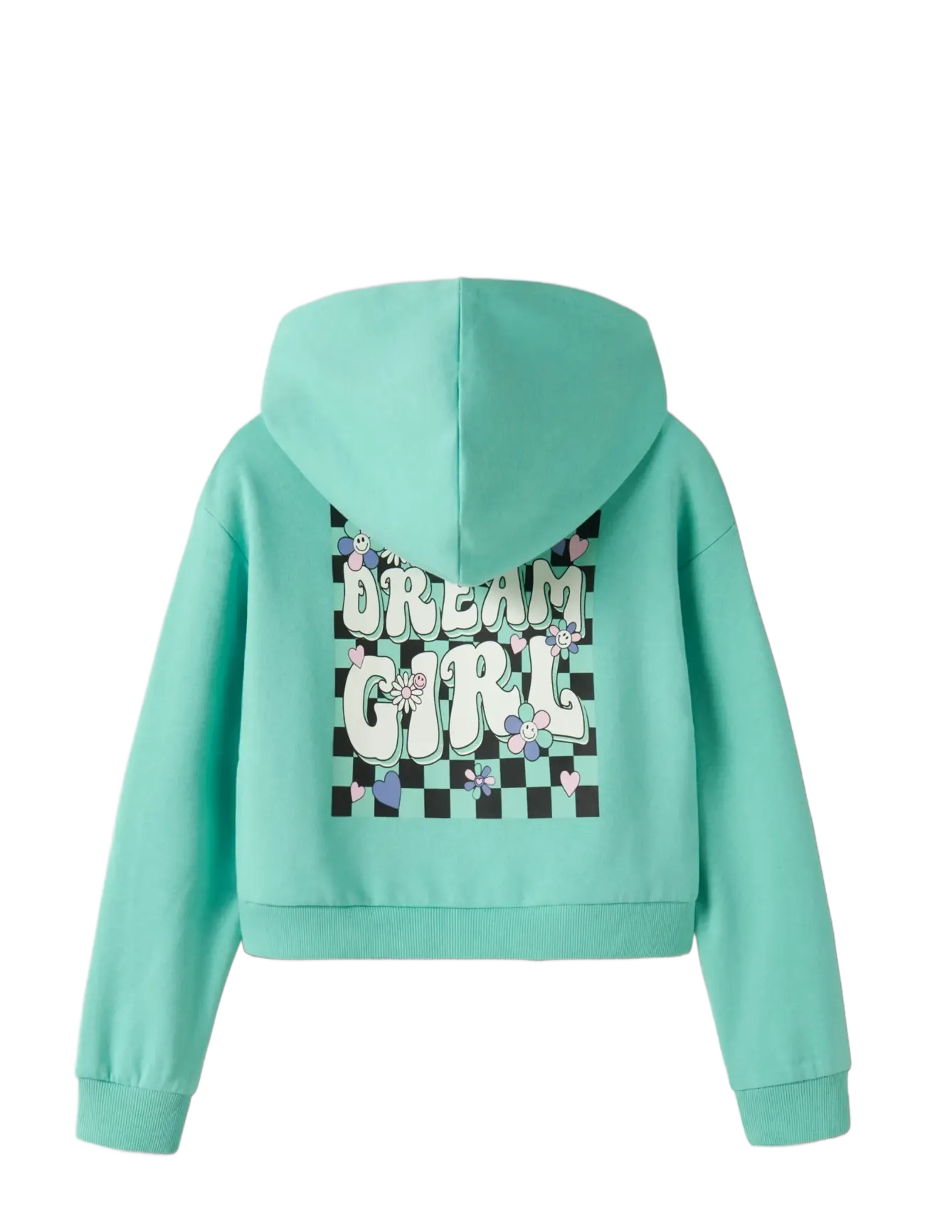 name it - NKFTARA LS CROP RLX SWE WH BRU PS NOOS - hoodies - pool blue - 1