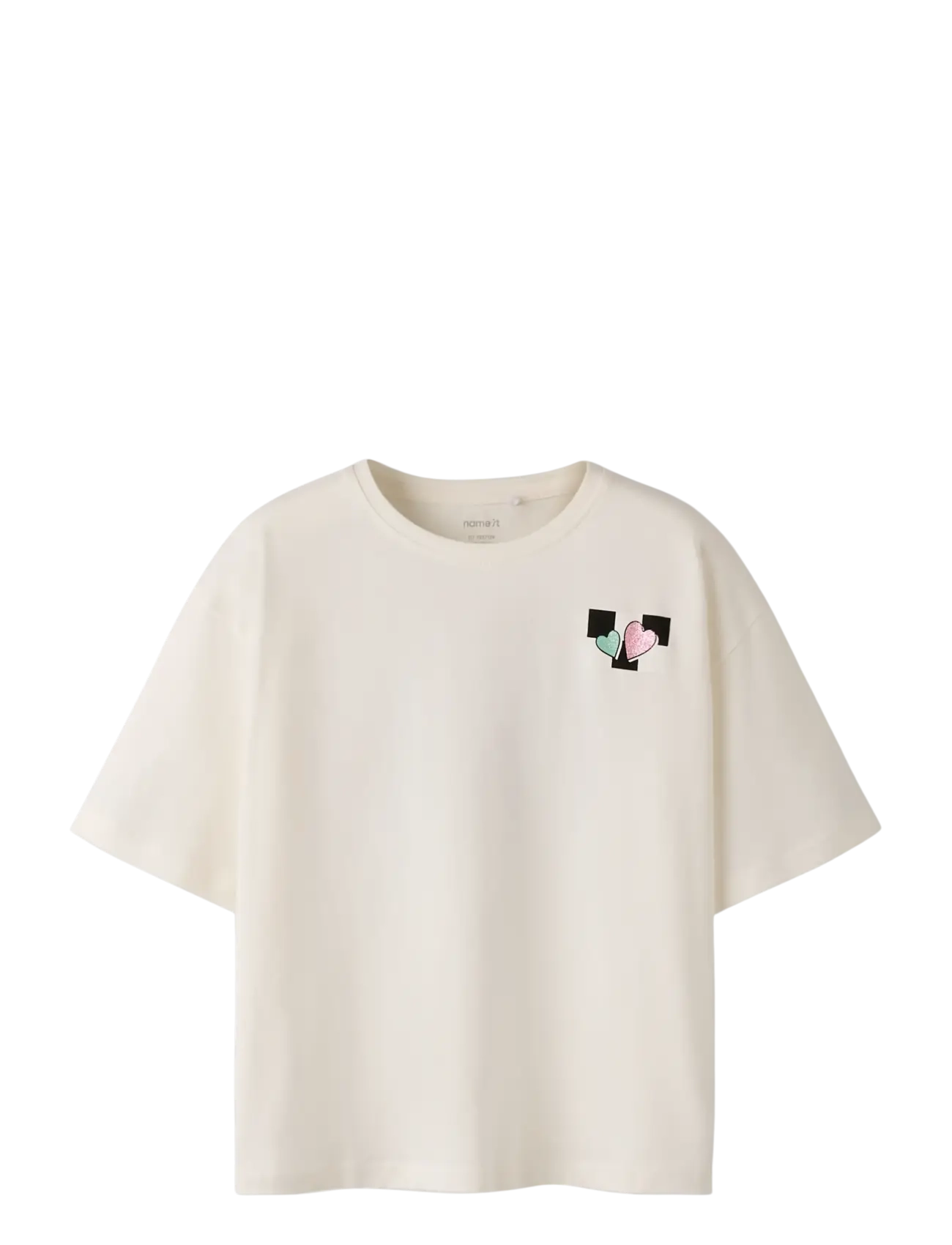 name it NKFTARA SS RLX TOP PS NOOS - Kurzärmelige - CLOUD DANCER / cream