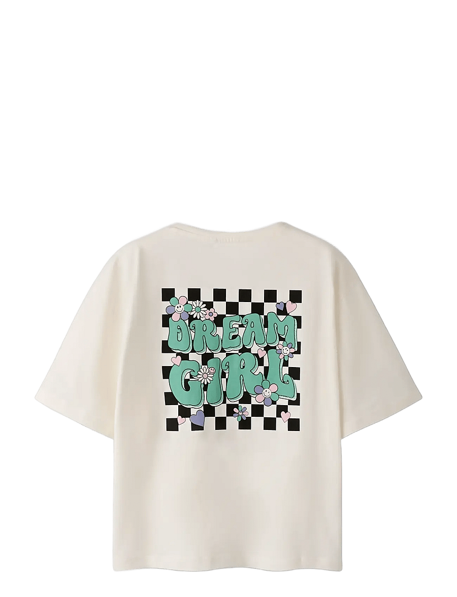 name it - NKFTARA SS RLX TOP PS NOOS - t-krekli ar īsām piedurknēm - cloud dancer - 1