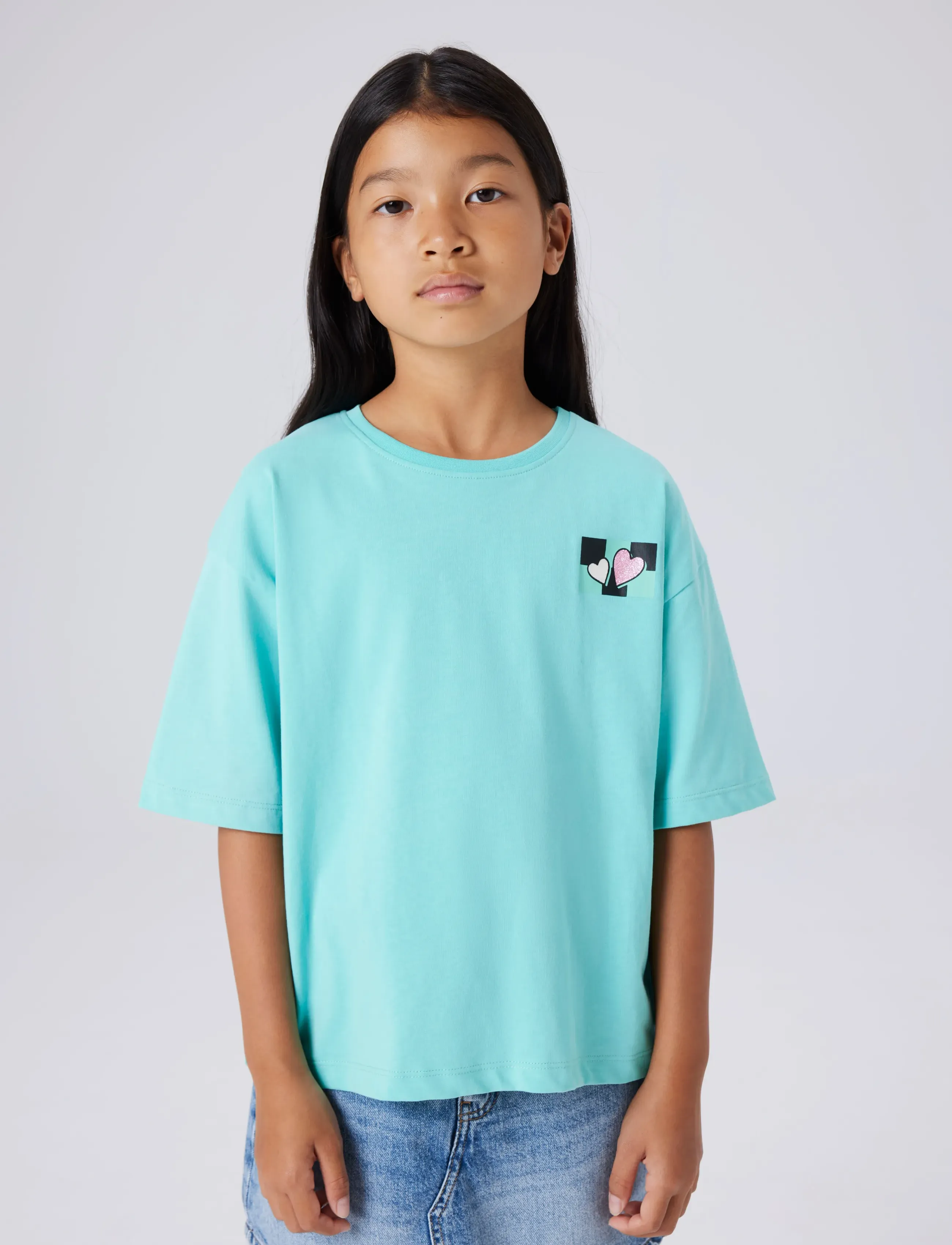 name it NKFTARA SS RLX TOP PS NOOS - Yläosat - POOL BLUE / blue