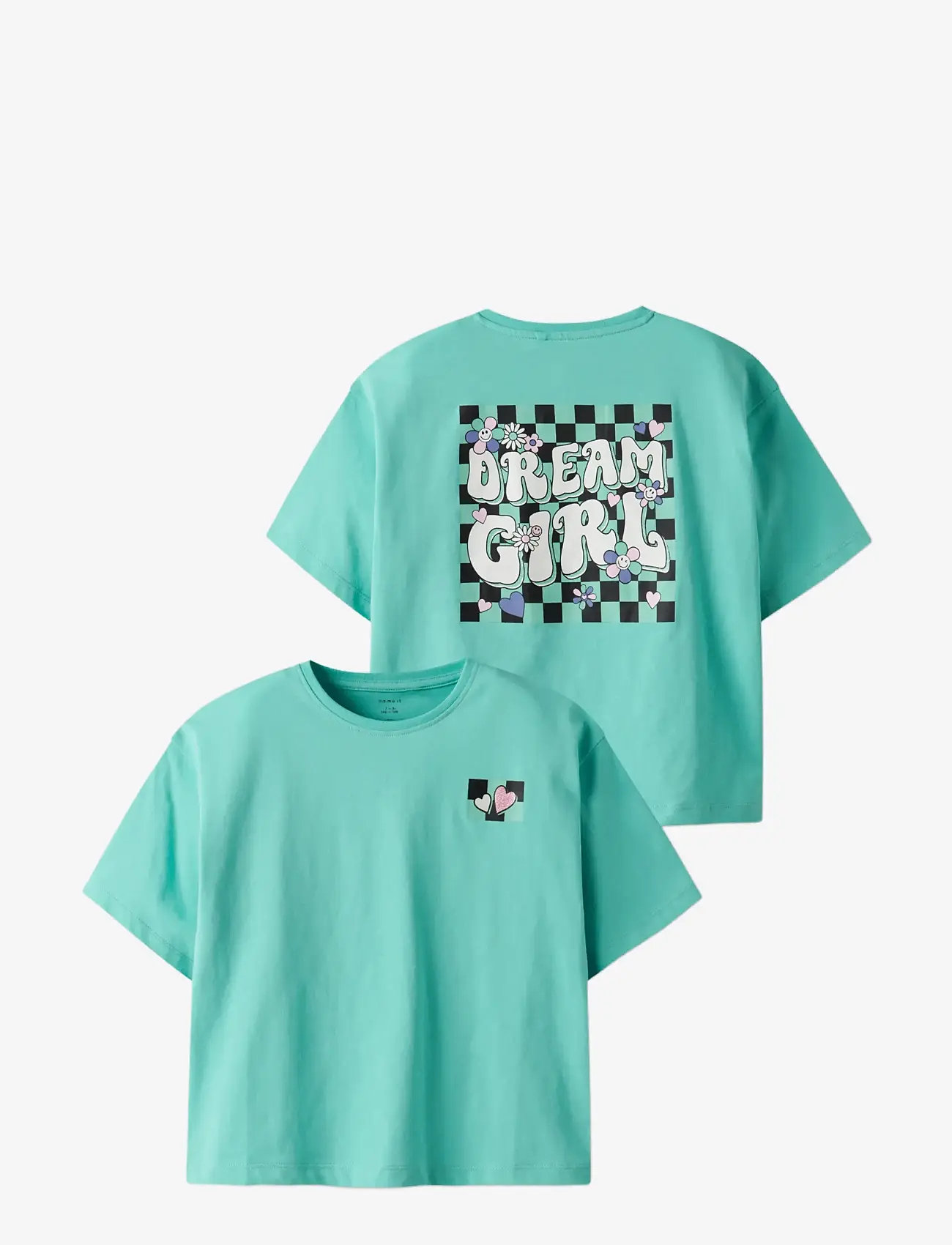 name it - NKFTARA SS RLX TOP PS NOOS - short-sleeved t-shirts - pool blue - 3