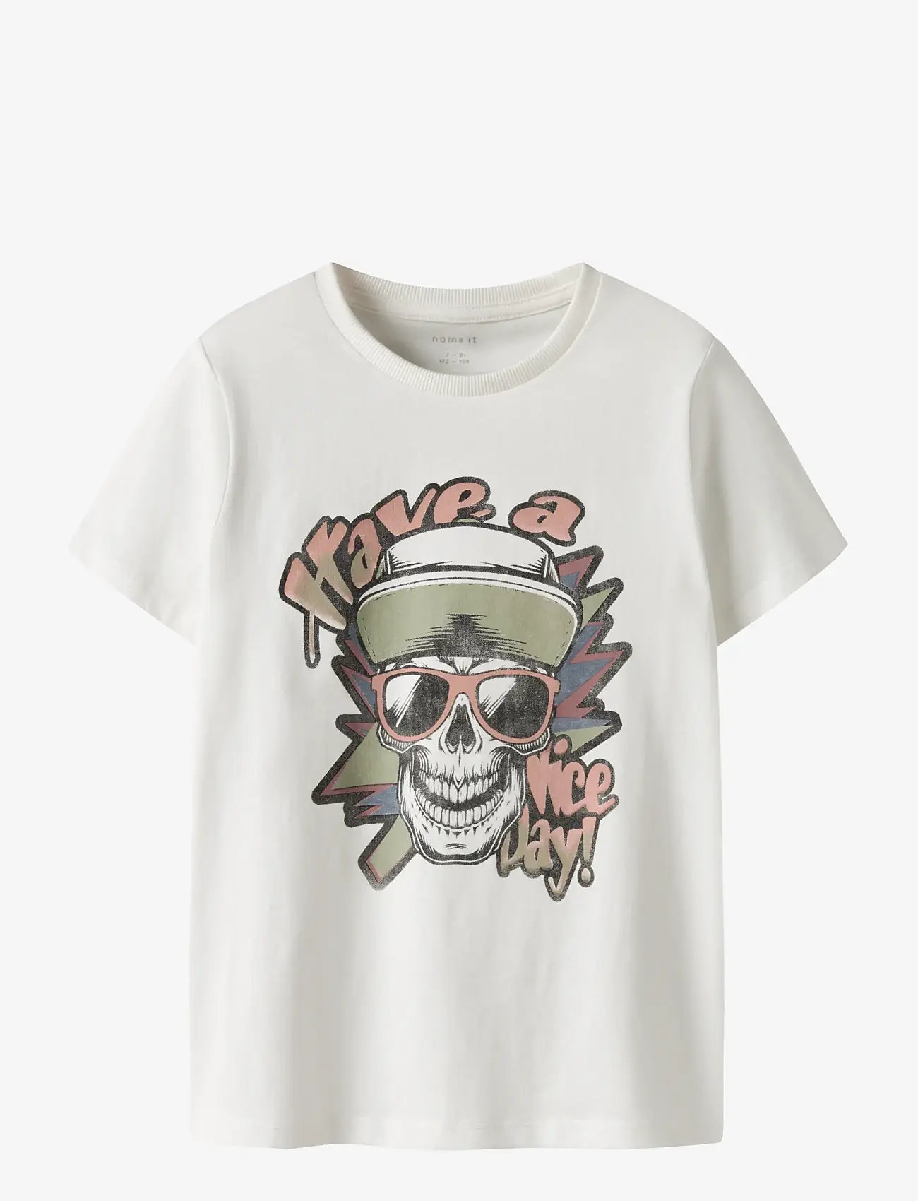 name it - NKMBASTIAN SS TOP BOX PS NOOS - kortærmede t-shirts - cloud dancer - 0