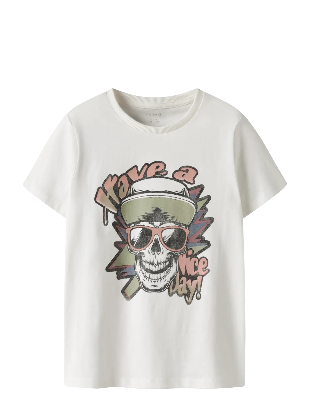 name it NKMBASTIAN SS TOP BOX PS NOOS - Overdele - CLOUD DANCER / white