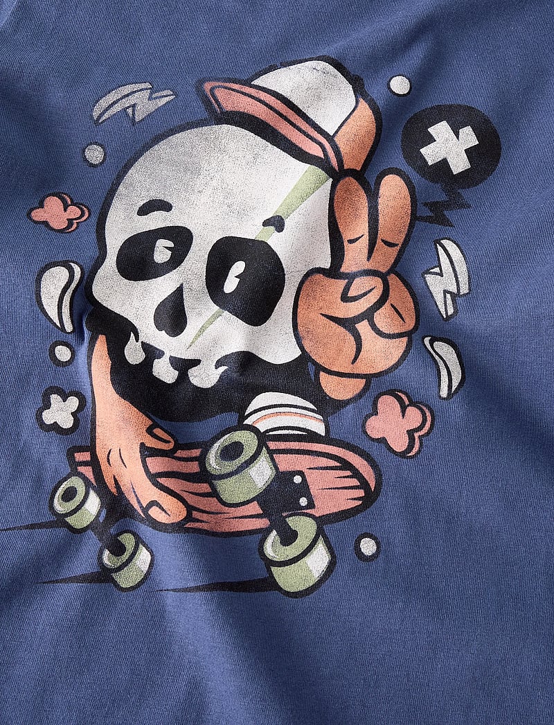 name it - NKMBASTIAN SS TOP BOX PS NOOS - kortærmede t-shirts - vintage indigo - 3