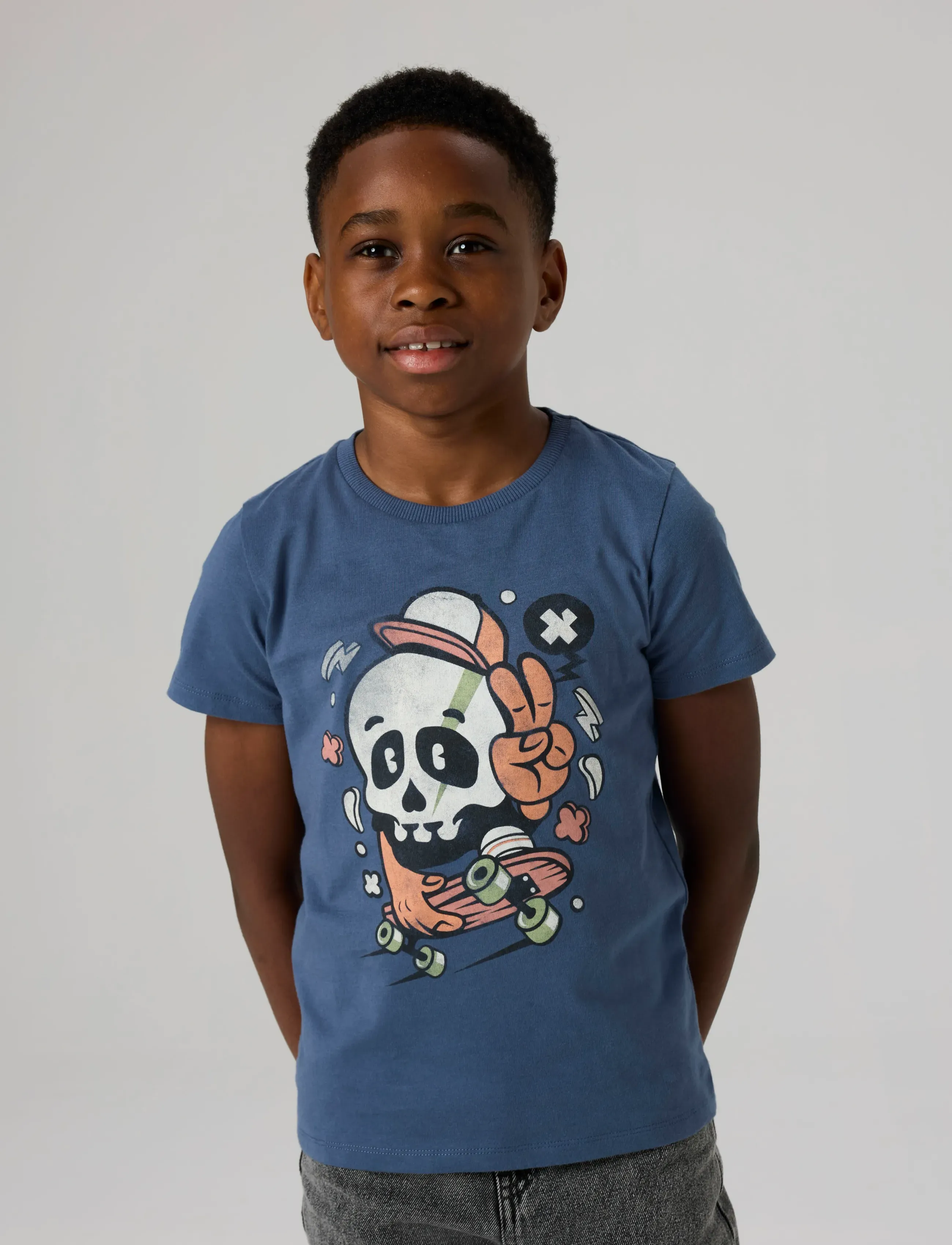 name it - NKMBASTIAN SS TOP BOX PS NOOS - short-sleeved t-shirts - vintage indigo - 4