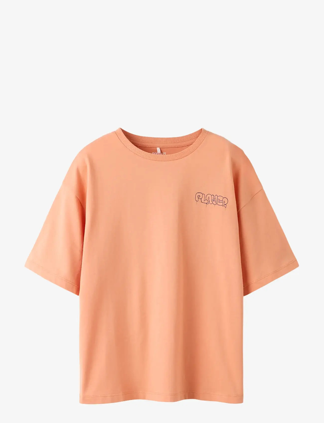 name it - NKMBLEZE SS RLX TOP PS NOOS - kortærmede t-shirts - shell coral - 0