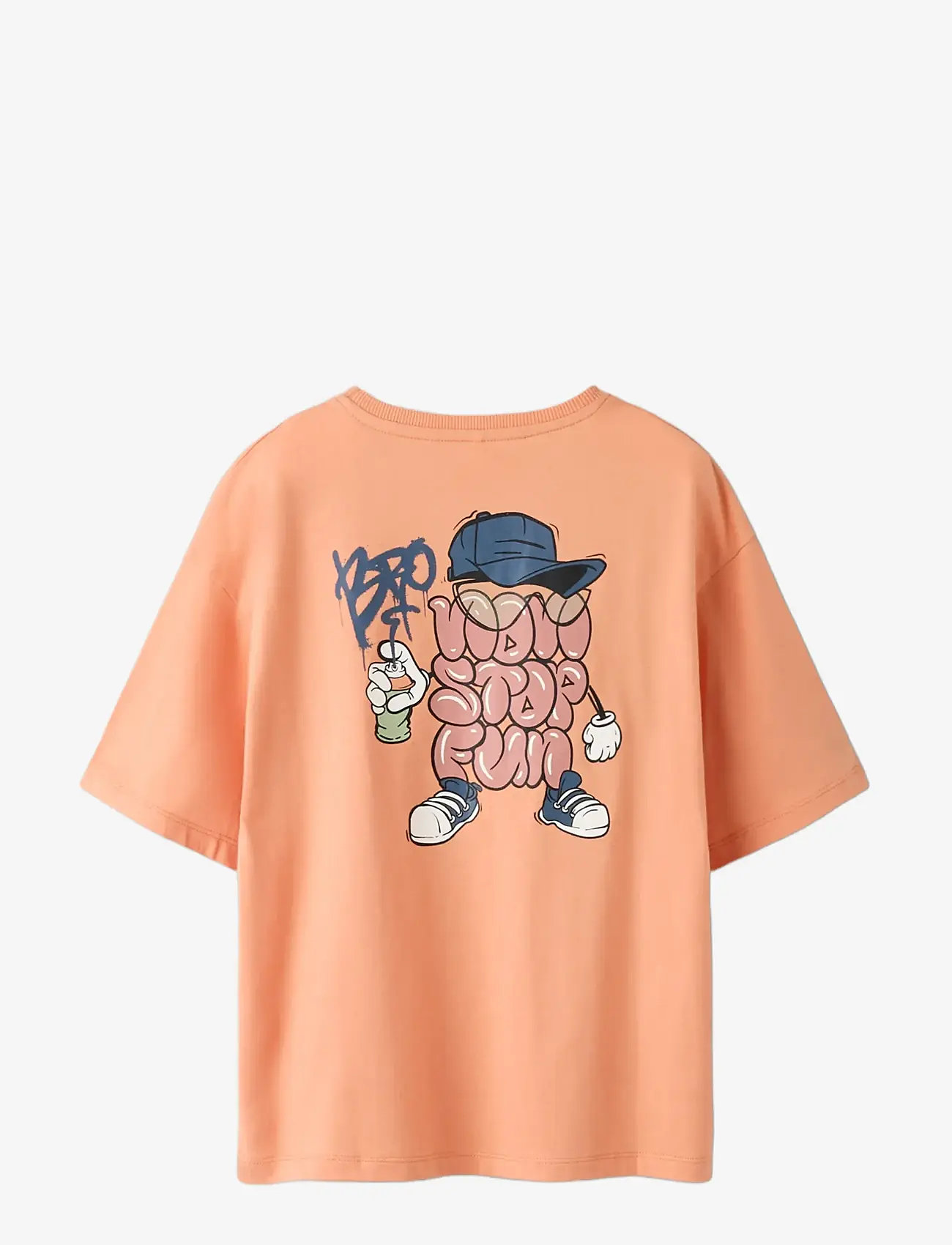 name it - NKMBLEZE SS RLX TOP PS NOOS - kortærmede t-shirts - shell coral - 1