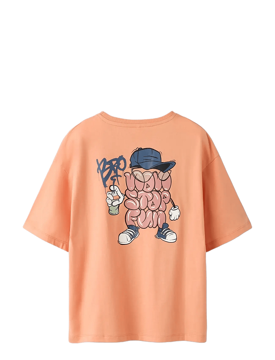 name it - NKMBLEZE SS RLX TOP PS NOOS - lühikeste varrukatega t-särgid - shell coral - 1