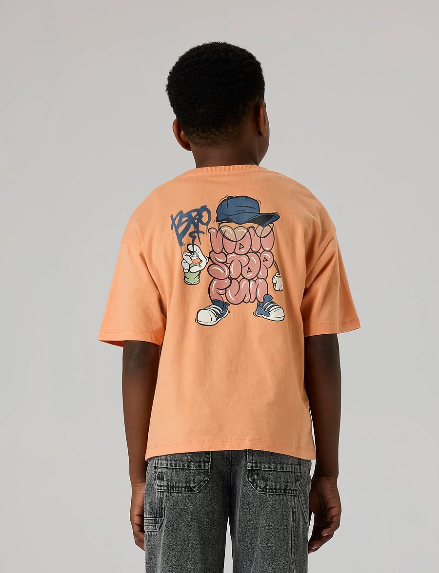 name it - NKMBLEZE SS RLX TOP PS NOOS - kurzärmelige - shell coral - 3