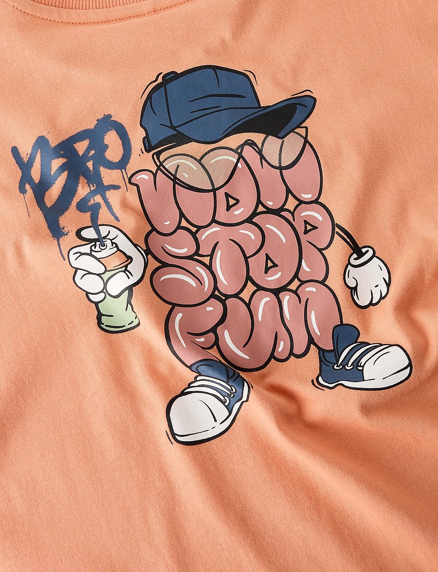 name it - NKMBLEZE SS RLX TOP PS NOOS - kurzärmelige - shell coral - 4