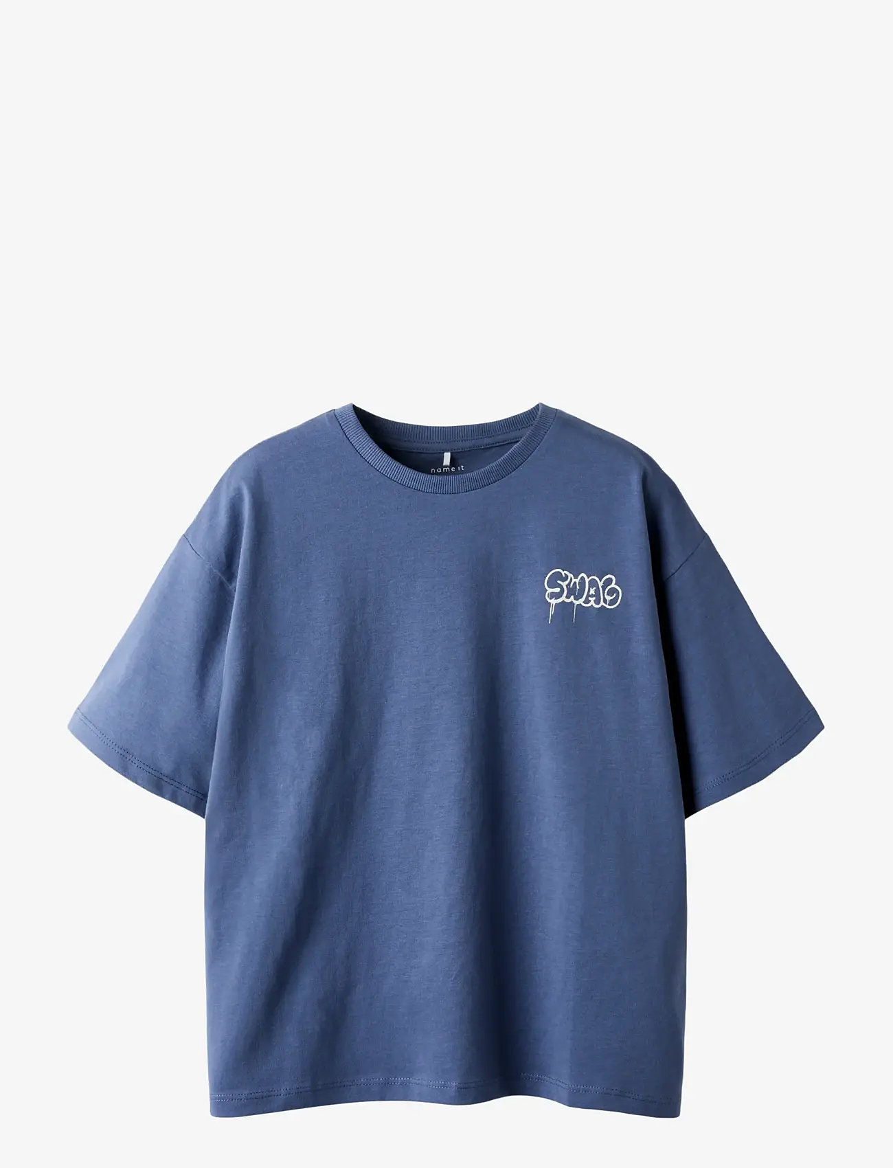 name it - NKMBLEZE SS RLX TOP PS NOOS - kortærmede t-shirts - vintage indigo - 0