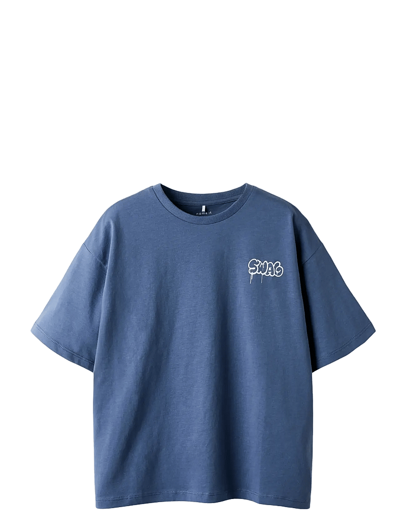 name it - NKMBLEZE SS RLX TOP PS NOOS - kortærmede t-shirts - vintage indigo - 0