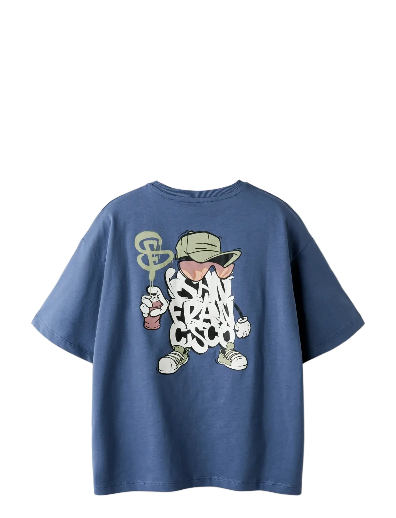 name it - NKMBLEZE SS RLX TOP PS NOOS - kortærmede t-shirts - vintage indigo - 1