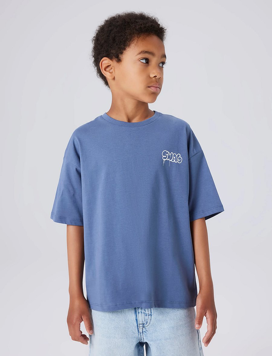 name it - NKMBLEZE SS RLX TOP PS NOOS - korte mouwen - vintage indigo - 3