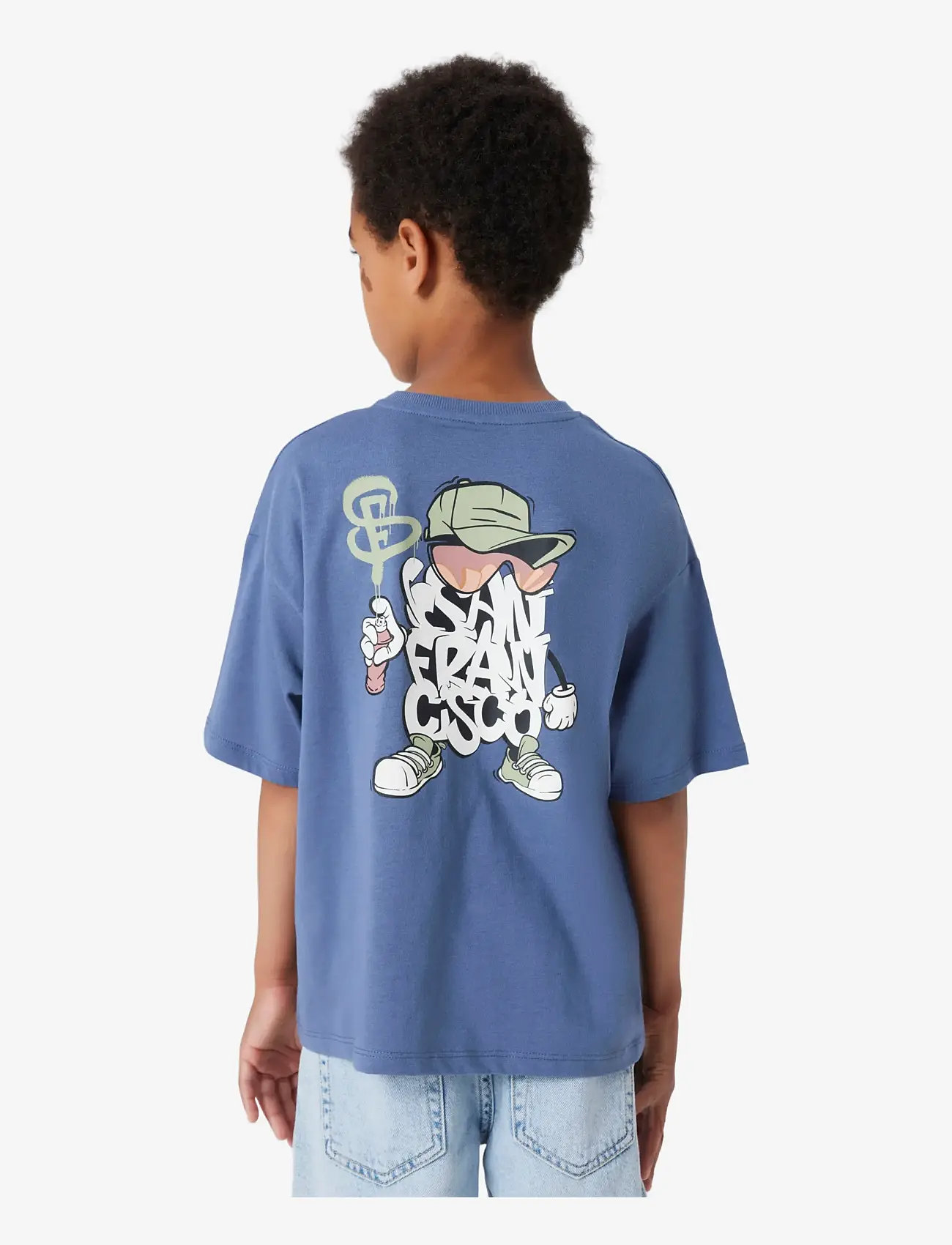 name it - NKMBLEZE SS RLX TOP PS NOOS - kortærmede t-shirts - vintage indigo - 2