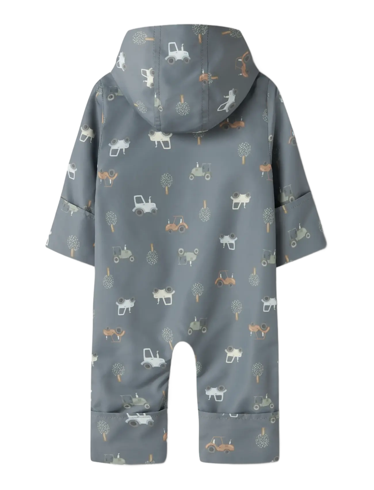 name it - NBMMAX SUIT LI AOP - shell overalls - flint stone - 2