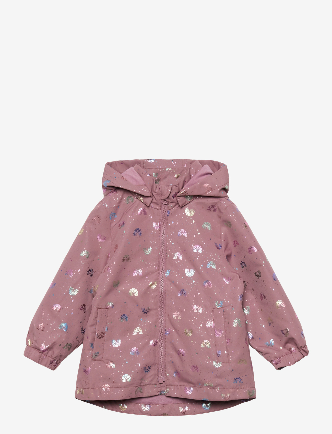 name it - NMFMAXI JACKET LI FOIL AOP - regenjacken - grape shake - 0