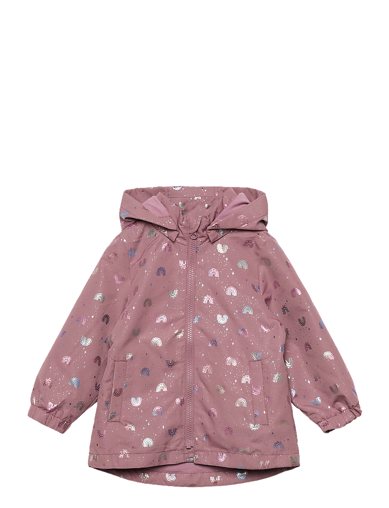 name it - NMFMAXI JACKET LI FOIL AOP - regenjacken - grape shake - 0