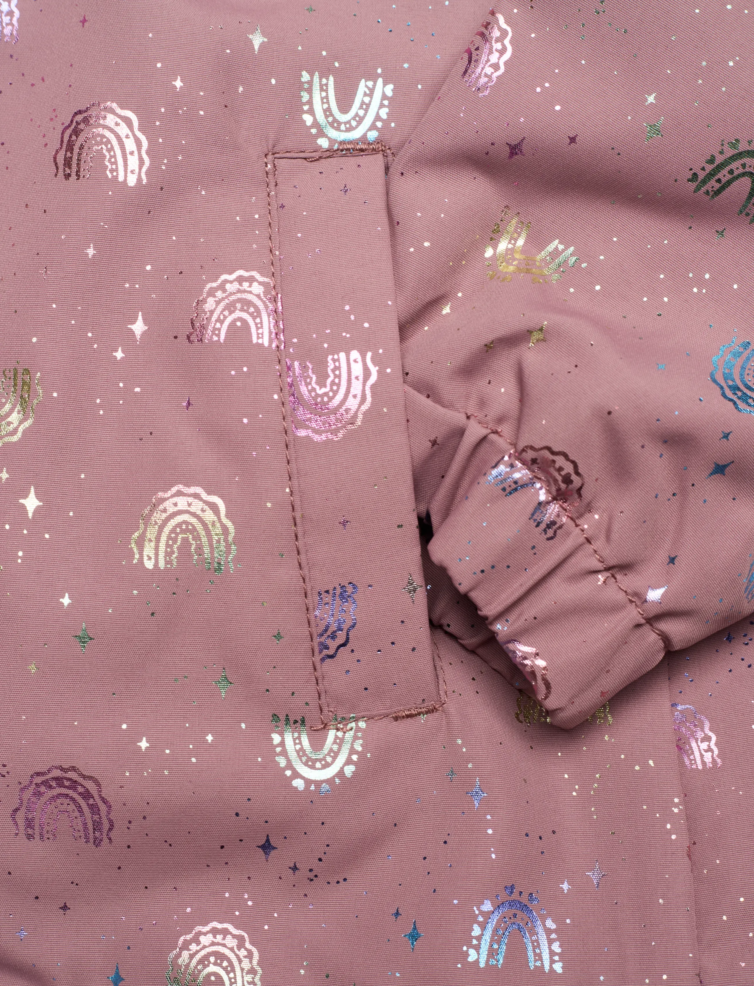 name it - NMFMAXI JACKET LI FOIL AOP - rain coats - grape shake - 4