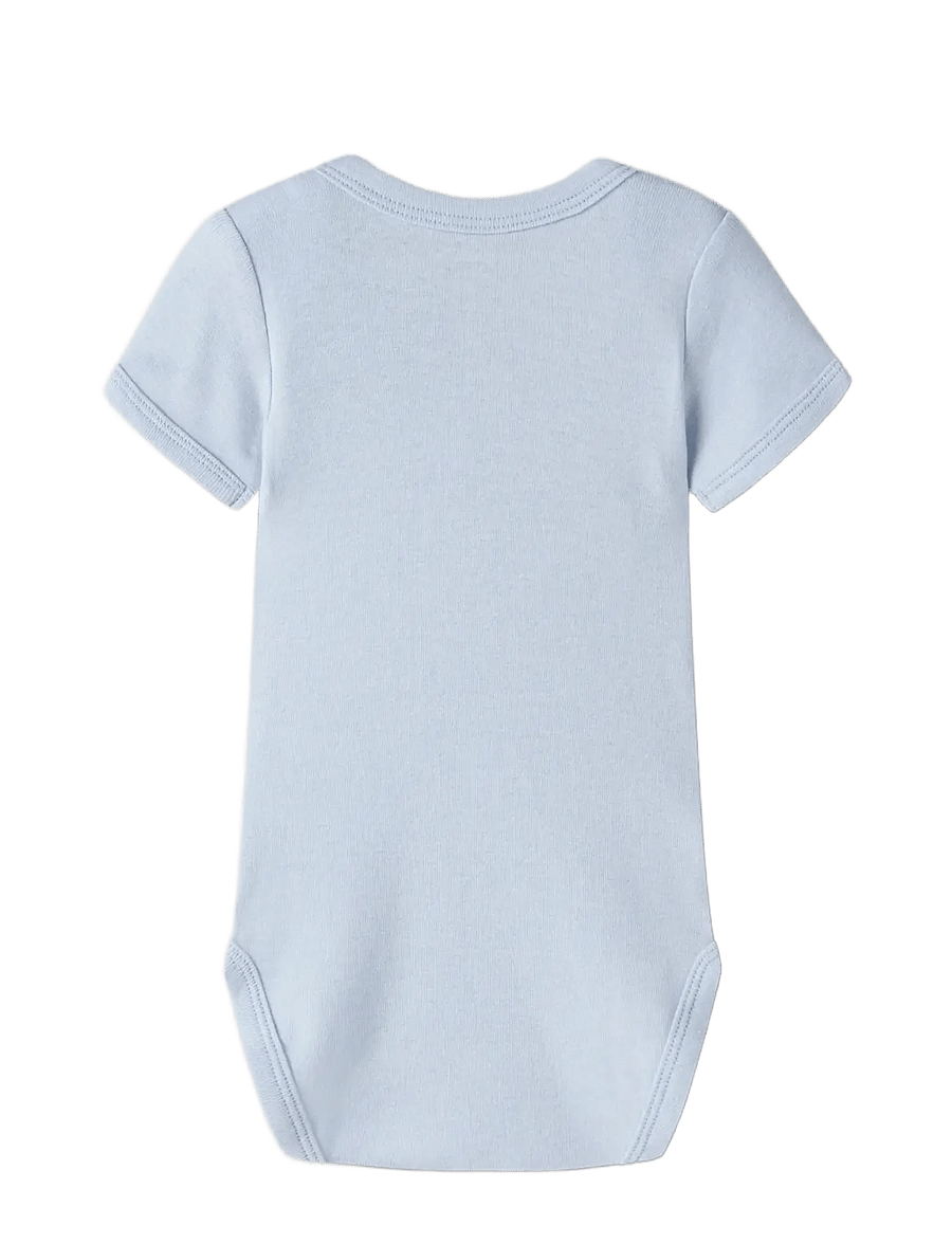 name it - NBMBODY 3P SS FIRETRUCK NOOS - samfellur í fjölpakka - grey melange - 2