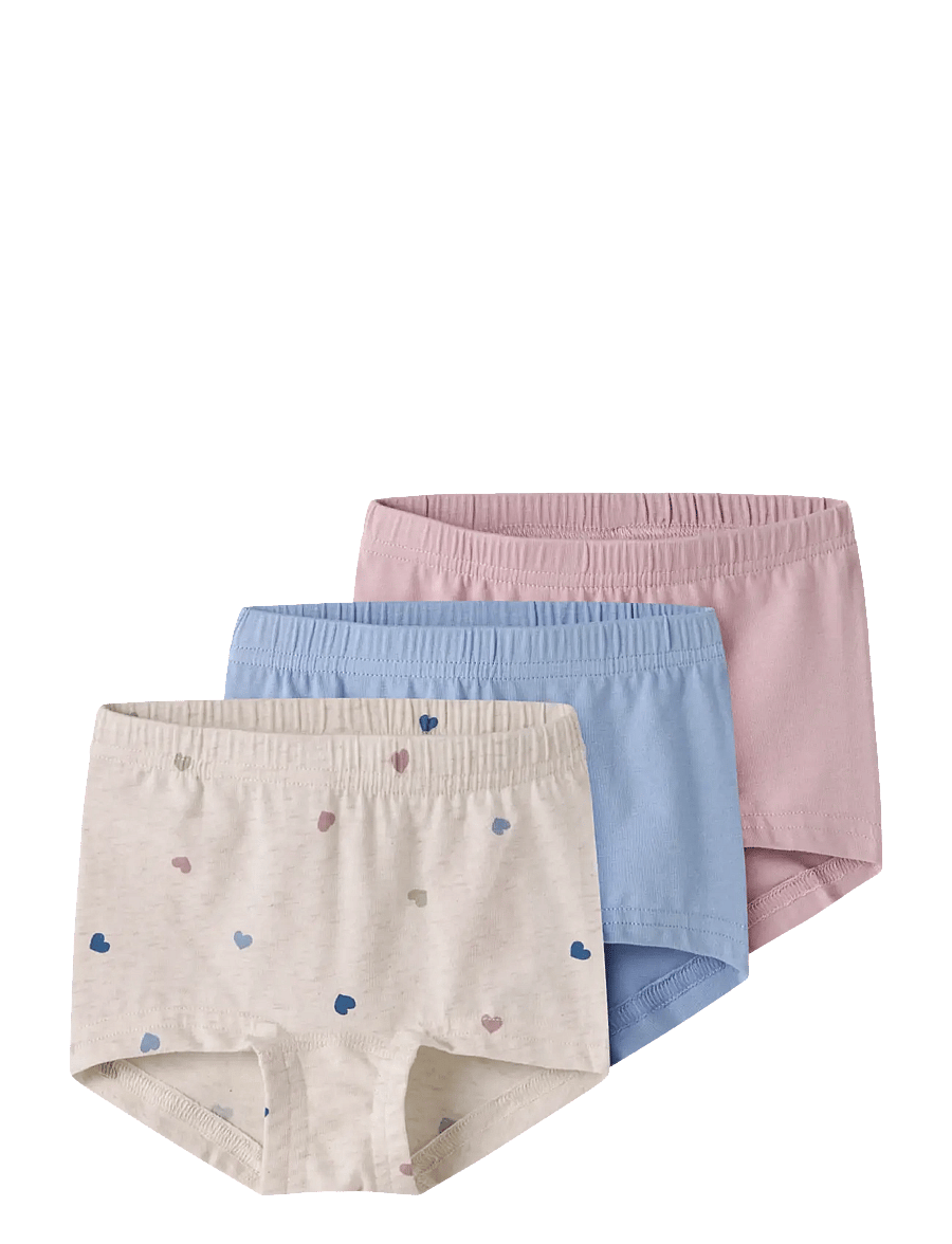 name it - NMFTIGHTS 3P PEYOTE HEARTS NOOS - shoppa efter ålder - peyote melange - 1