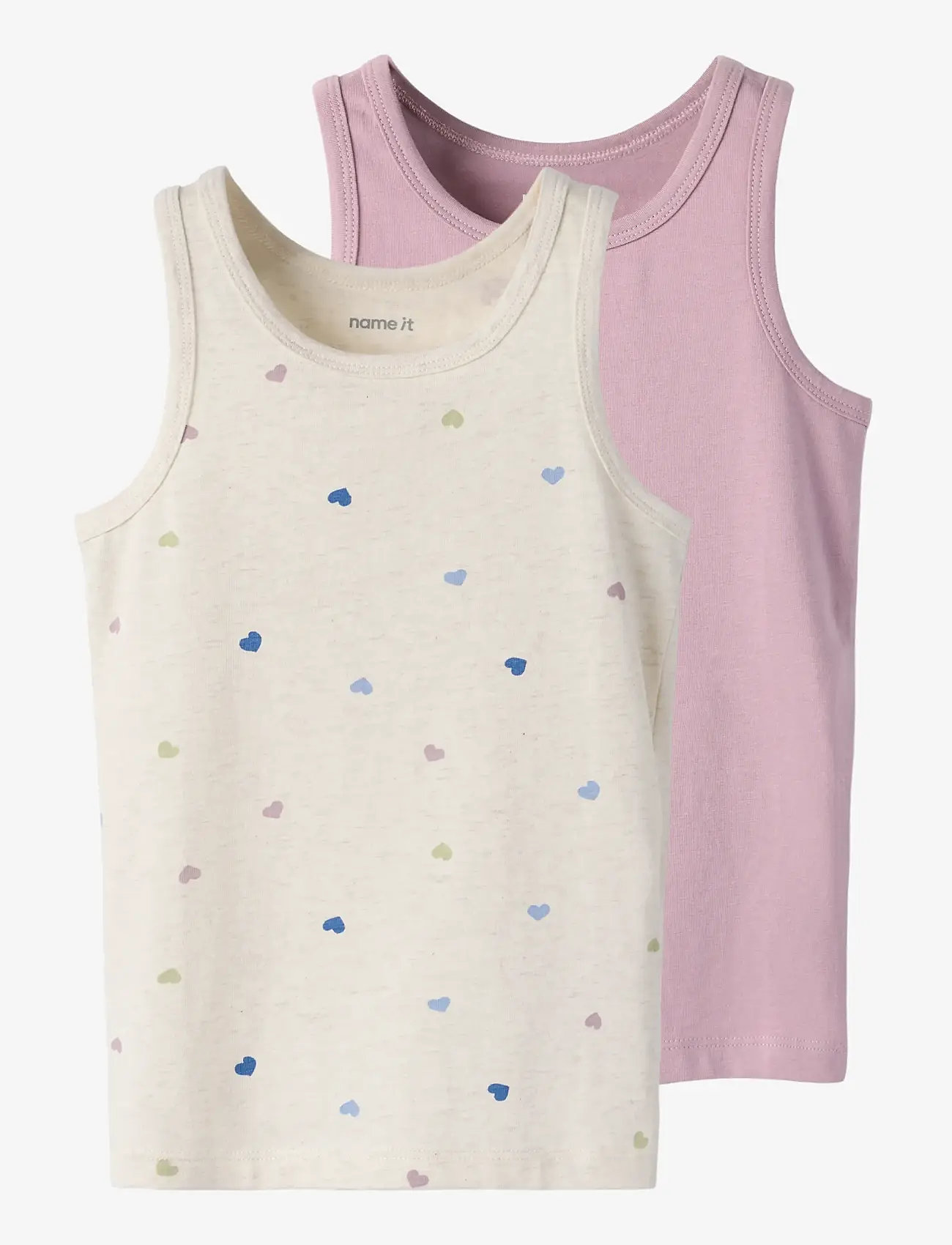 name it - NMFTANK TOP 2P PEYOTE HEARTS NOOS - Õlapaeltega topid - peyote melange - 1