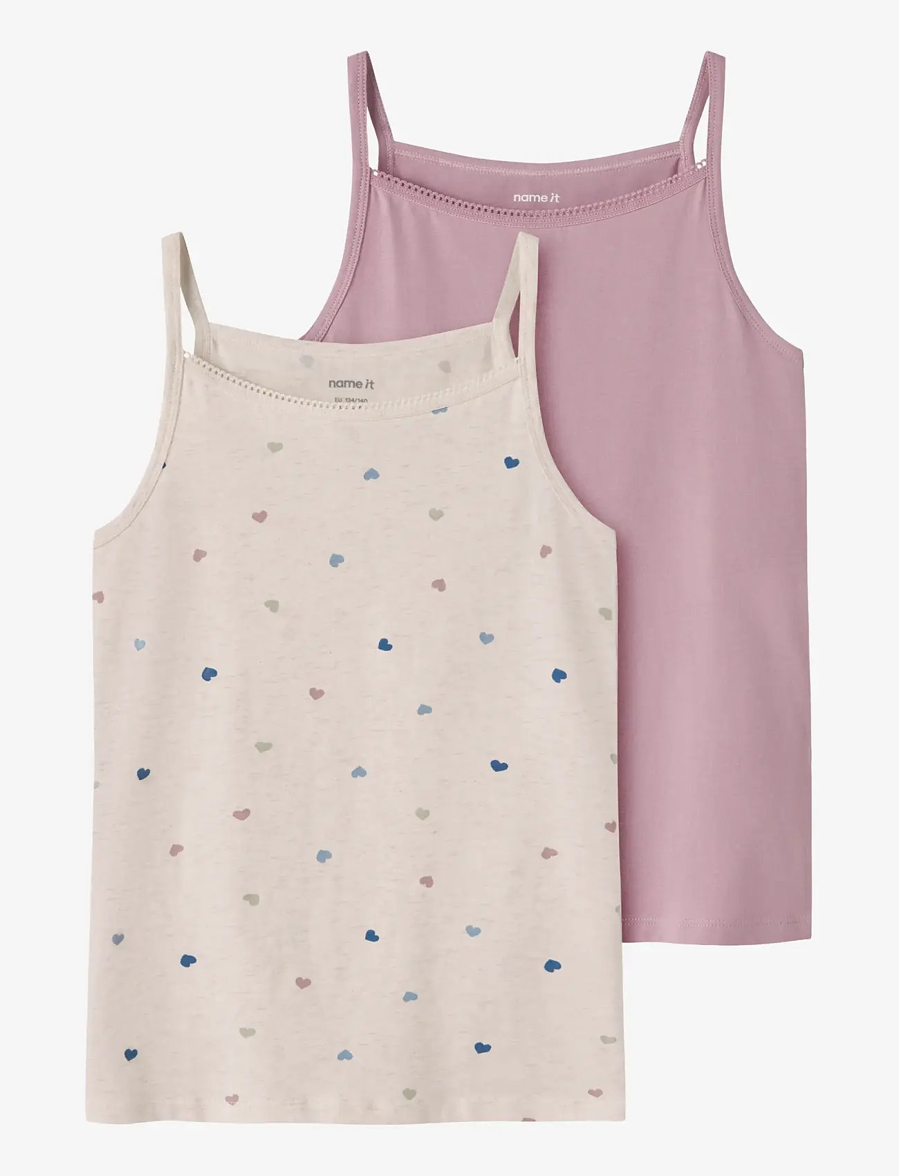 name it - NKFSTRAP TOP 2P PEYOTE HEARTS NOOS - tanktops - peyote melange - 1