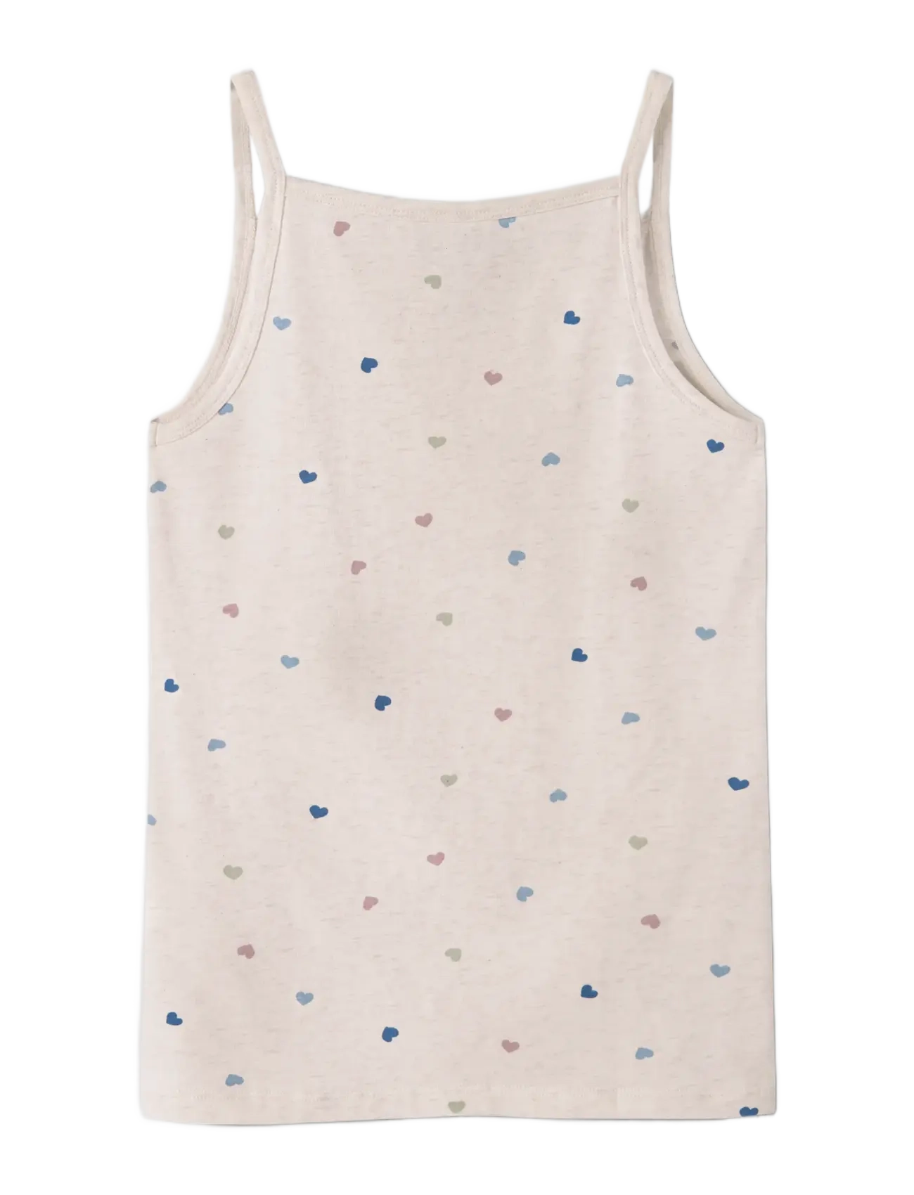 name it - NKFSTRAP TOP 2P PEYOTE HEARTS NOOS - linnen - peyote melange - 2